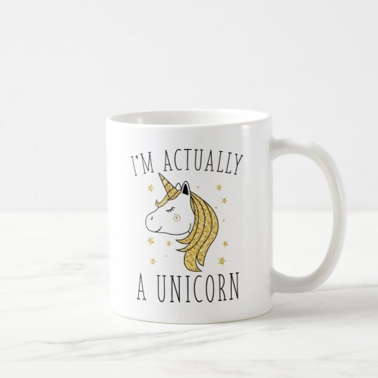 Ich bin eigentlich ein Einhorn Kaffeetasse (Rechts)