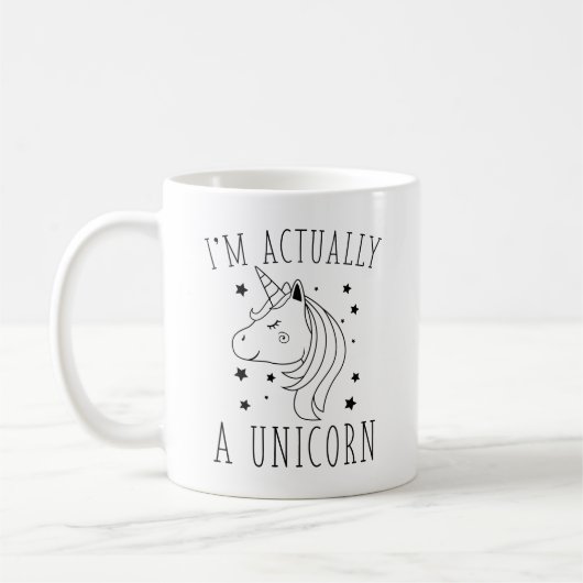 Ich bin eigentlich ein Einhorn Kaffeetasse (Links)