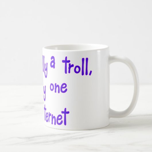Ich bin eigentlich kein Troll Kaffeetasse (Rechts)