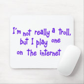 Ich bin eigentlich kein Troll Mousepad (Mit Mouse)