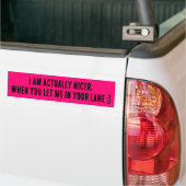 Ich bin eigentlich netter, wenn du mich in deine S Autoaufkleber (Auf Lkw)