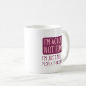 Ich bin eigentlich nicht lustig kaffeetasse (VorderseiteRechts)