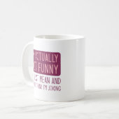 Ich bin eigentlich nicht lustig kaffeetasse (Vorderseite Links)
