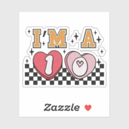 Ich bin ein 10 Valentinsticker - Valentinsticker Aufkleber