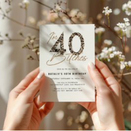 Ich bin ein 40-Tier-Print-Stilschrift