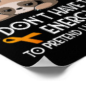 Ich bin ein Adhd Mama Awareness Orange Ribbon Slot Poster (Ecke)