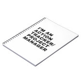 ICH BIN EIN AKTIONSSPEICHER/PROJEKTMANAGER NOTIZBLOCK (Linke Seite)