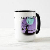 Ich bin ein Albtraum vor Kaffee Funny Halloween Ta Tasse (VorderseiteRechts)