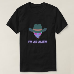 "ICH BIN EIN ALIEN" T-Shirt - Cowboy