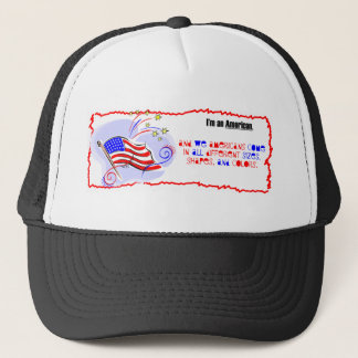 Ich bin ein Amerikaner Truckerkappe