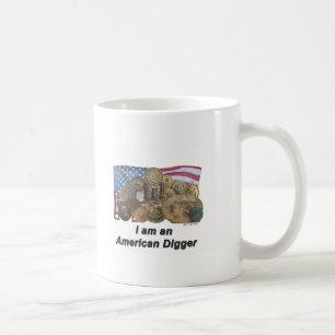 Ich bin ein amerikanischer Gräber Kaffeetasse