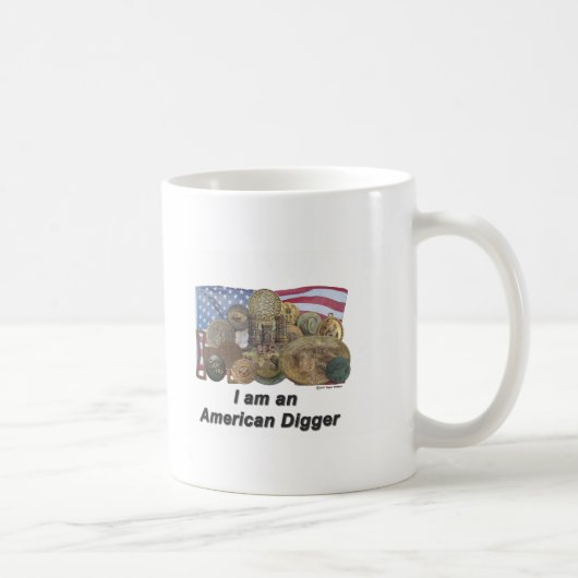 Ich bin ein amerikanischer Gräber Kaffeetasse (Rechts)