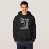 Ich bin ein Analytics-Manager. Mein Maß an Sarkasm Hoodie (Vorne ganz)