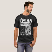 Ich bin ein Analytics-Manager Mein Sarkasmus-Level T-Shirt (Vorne ganz)
