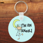 Ich bin ein Angel-Schlüsselanhänger Schlüsselanhänger (Vorderseite)