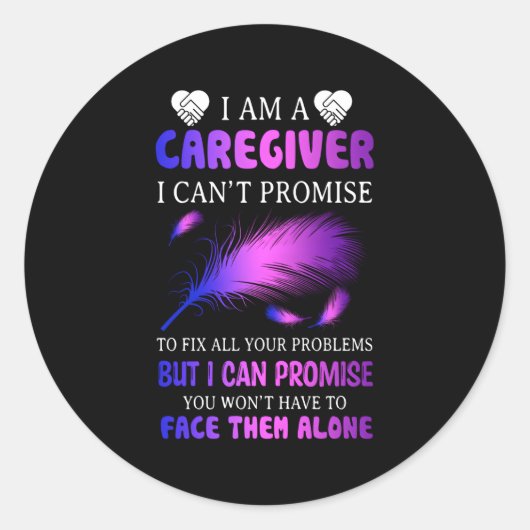 Ich bin ein Angestellter, den ich nicht verspreche Runder Aufkleber (Vorderseite)