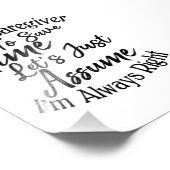 Ich bin ein Angestellter, um Zeit Retten. Lass uns Fotodruck (Ecke)