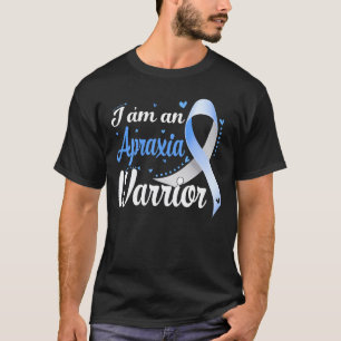 Ich bin ein Apraxia Warrior Awareness Ribbon T-Shirt