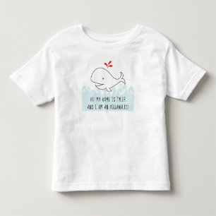 ICH BIN EIN AQUAHOLIC WALE Kleinkind Fine Jersey T T-shirt