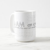 ICH BIN ein Architekt Kaffeetasse (Vorderseite Links)