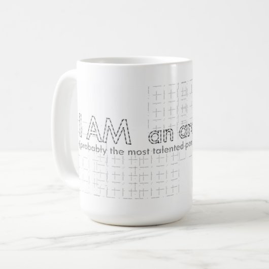 ICH BIN ein Architekt Kaffeetasse (Vorderseite Links)