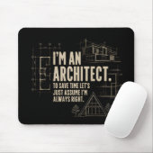 Ich bin ein Architekt - Mauspad (Mit Mouse)