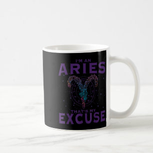 Ich bin ein Aries Zodiac Sign Graphic Art Ram Horo Kaffeetasse