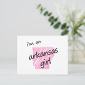 Ich bin ein Arkansas-Mädchen Postkarte (Stehend Vorderseite)