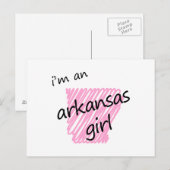 Ich bin ein Arkansas-Mädchen Postkarte (Vorne/Hinten)