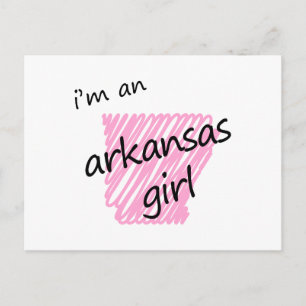 Ich bin ein Arkansas-Mädchen Postkarte