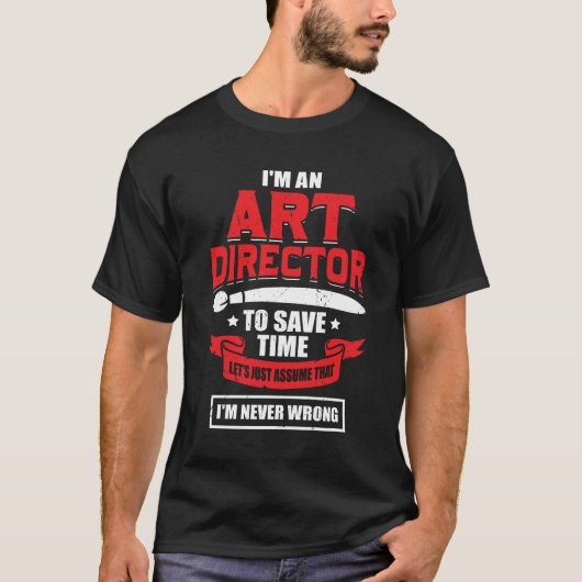 Ich bin ein Art Director T-Shirt (Vorderseite)