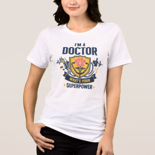 Ich bin ein Arzt – Was ist dein Superheld? Tri-Blend Shirt