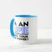 Ich bin ein Aspie. Was ist dein Super-Power? Tasse (Vorderseite Links)
