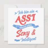 Ich Bin Ein Assi Arbeitslos Hartz 4 Arbeitslosig k Einladung (Vorderseite)