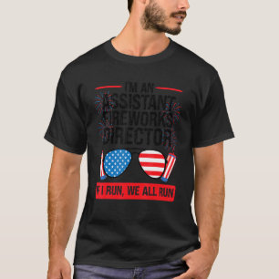 Ich bin ein Assistent Fireworks Director American T-Shirt