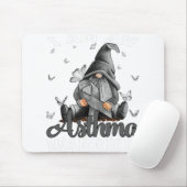 Ich bin ein Asthma Warrior Gray Awareness Ribbon Mousepad (Mit Mouse)
