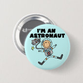 Ich bin ein Astronauten-T-Shirts und Geschenke Button (Vorne & Hinten)