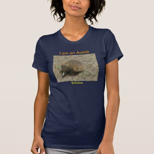 Ich bin ein Australier, Echidna T-Shirt (Vorderseite)