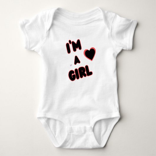 Ich bin ein Baby Bodysuit für Mädchen - erfreulich Baby Strampler (Vorderseite)