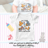 Ich bin ein Baby, was ist deine Ausrede? Baby Strampler