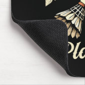 Ich bin ein Badminton Player Racket Shuttle 1 Mousepad (Ecke)