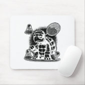 Ich bin ein Badminton Player Racket Shuttle Mousepad (Mit Mouse)