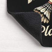 Ich bin ein Badminton Player Racket Shuttle Mousepad (Ecke)