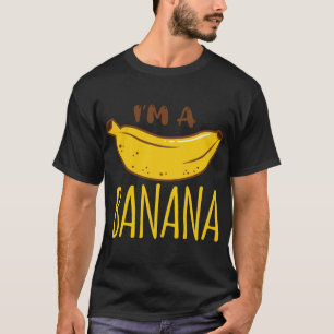 Ich bin ein Banane Party Obst Vegan Vegetarier Fun T-Shirt