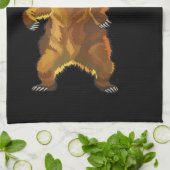 Ich bin ein Bärengrizzly und ein brauner Bär Geschirrtuch (Gefaltet)