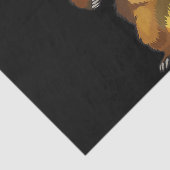 Ich bin ein Bärengrizzly und ein brauner Bär Seidenpapier (Detail)