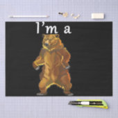 Ich bin ein Bärengrizzly und ein brauner Bär Seidenpapier (Handwerk)