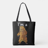Ich bin ein Bärengrizzly und ein brauner Bär Tasche (Rückseite)
