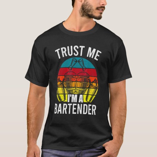 Ich bin ein Barkeeper Barkeeper Bartender T-Shirt (Vorderseite)