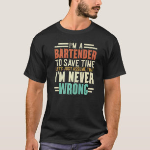 Ich bin ein Barkeeper, der Barman Barkeep Mixologi T-Shirt